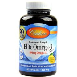 Carlson Labs Elite Ômega-3 Gems Limão 60 Cápsulas: Saúde Cardiovascular e Bem-Estar