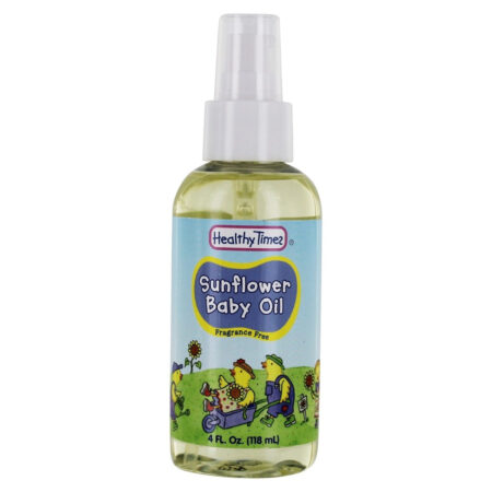 Óleo de bebê girassol por Healthy Times - 4 fl oz (118 ml)