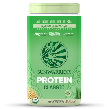 Sunwarrior, Proteína Natural Clássica - 1.65 lbs (750 g)