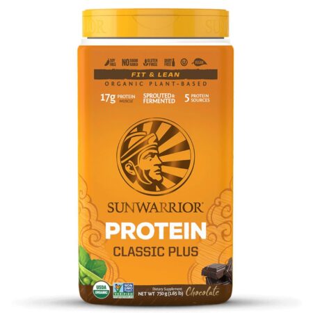 Sunwarrior Proteína Clássica Plus - Chocolate - 750 g (1.65 lb)