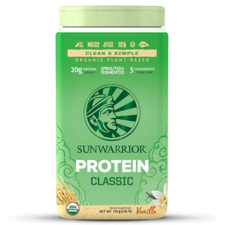 Sunwarrior, Proteína Clássica - Sabor Baunilha - 750 g (1,75 lbs)