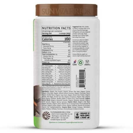 Sunwarrior Illumin8 Substituto de Refeição Chocolate Asteca 800g – Nutrição Completa — foto 2 Sunwarrior Illumin8 Substituto de Refeição Chocolate Asteca 800g – Nutrição Completa — foto 2