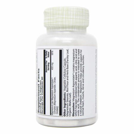 Solaray, Asporotato de Magnésio 200 mg - 120 Cápsulas - Image 3