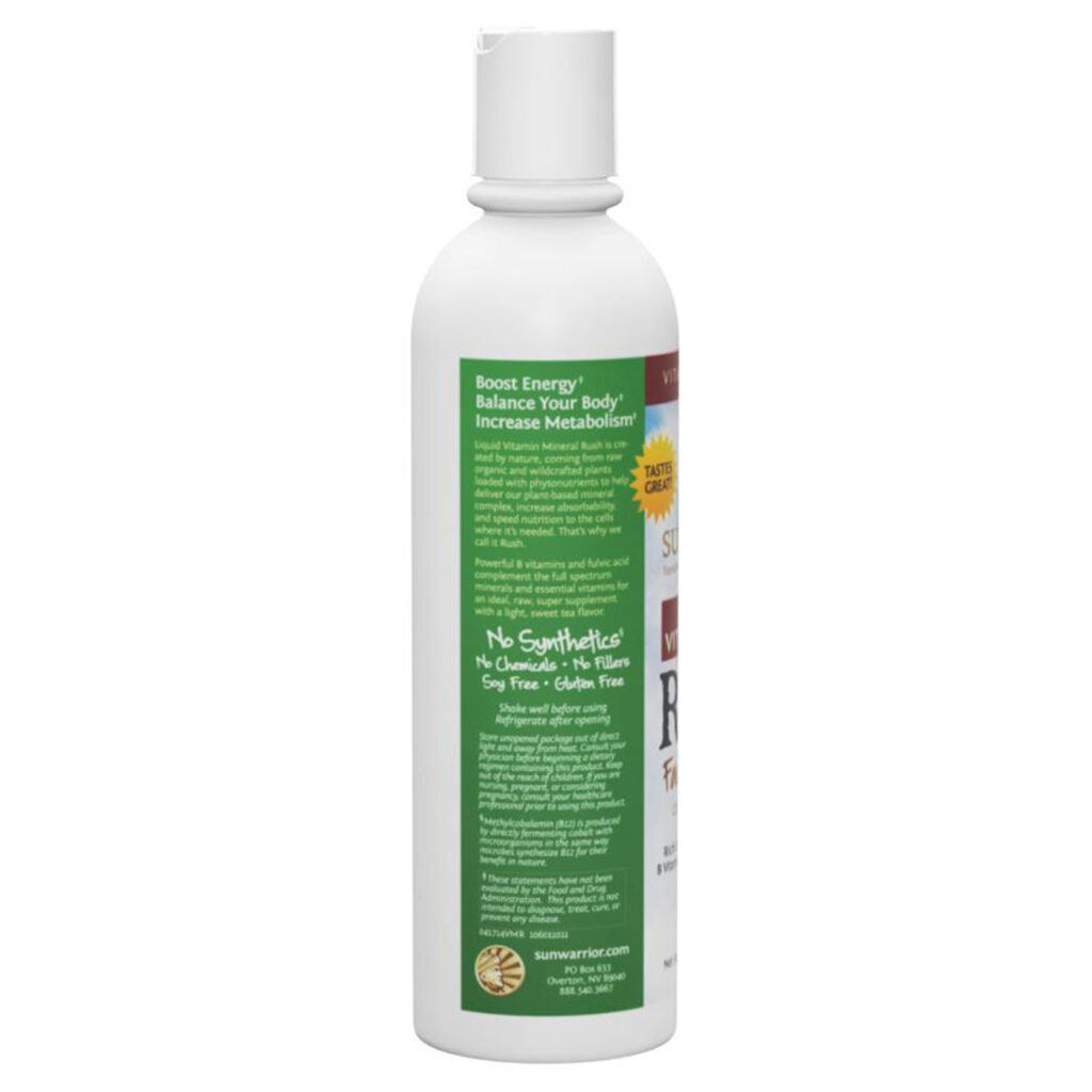 Sunwarrior Rush Mineral de Vitamina - 237ml: Energia e Nutrição Essencial no Brasil - Imagem 3