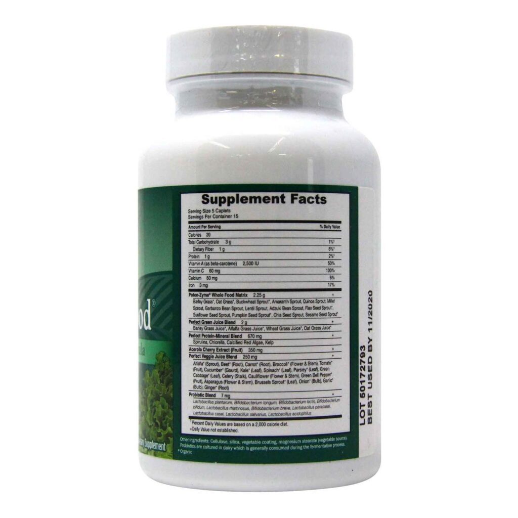 Garden of Life Alimento Perfeito Green Label 60 Cápsulas: Vitalidade e Nutrição Completa - Imagem 6