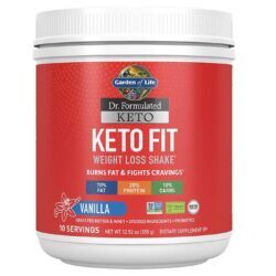 Garden of Life Dr. Formulado Keto Fit Shake Perda De Peso Baunilha 355g (12,52 oz)