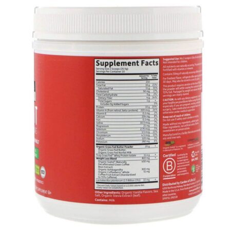 Garden of Life Dr. Formulado Keto Fit Shake Perda De Peso Baunilha 355g (12,52 oz) - Imagem 2