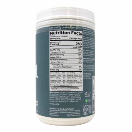 Garden of Life Dr. Formulado Keto refeição equilibrada Shake - baunilha - 23,70 oz (672 g) - Image 2