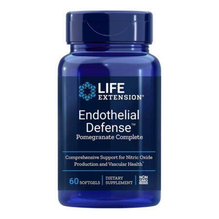 Life Extension, Defesa Endotelial Completa com Romã - 60 Cápsulas em Gel