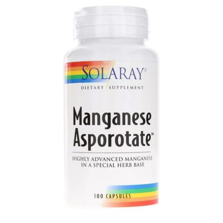 Solaray Manganês Asporotate 30 mg 100 Cápsulas