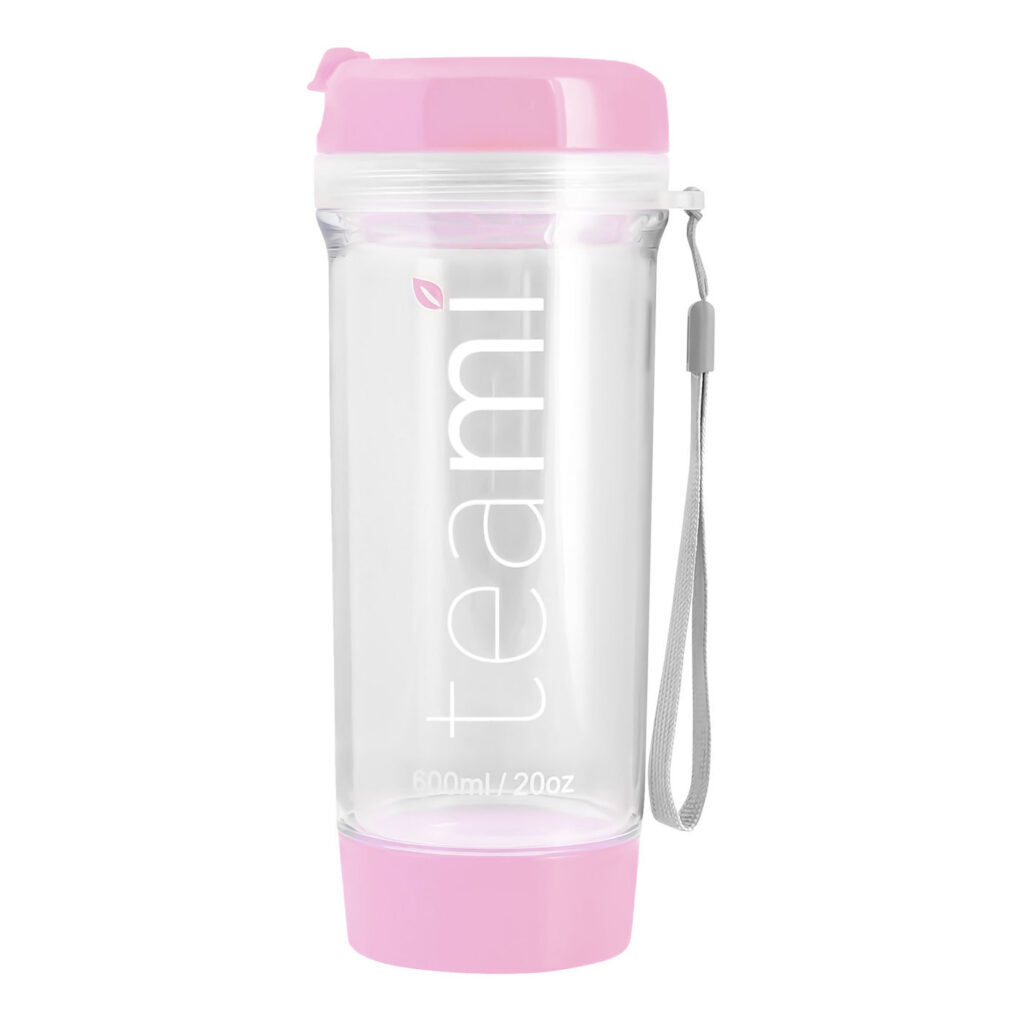 Garrafa de Chá Teami Rosa Bebê 600 ml: Hidratação Elegante e Prática no Brasil
