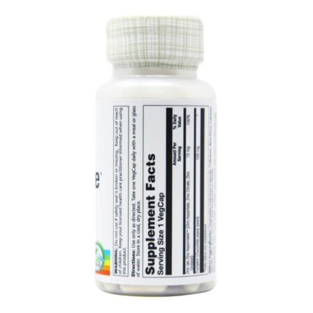 Solaray, Zinco Asporotate™ 15 mg - 100 Cápsulas - Image 2