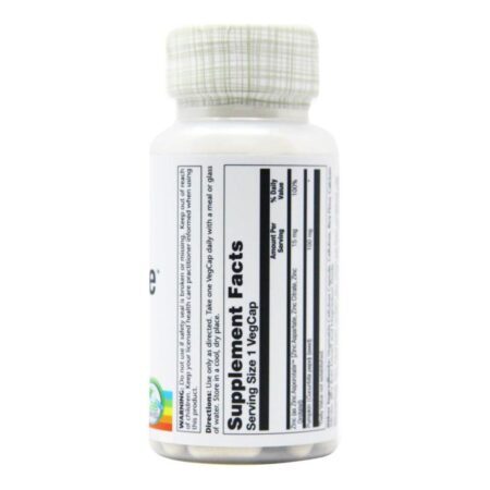 Solaray Zinco Asporotate™ 15 mg: Suporte Imunológico Essencial para Brasileiros - 100 Cápsulas - Imagem 2