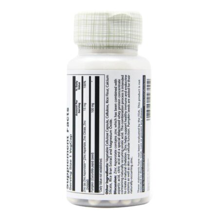 Solaray, Zinco Asporotate™ 15 mg - 100 Cápsulas - Image 3