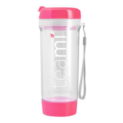 Garrafa de Chá Teami Pink 600 ml - Hidratação Refrescante e Estilosa