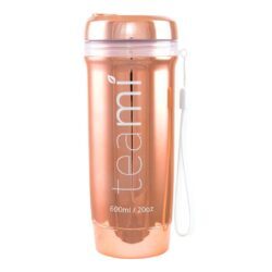 Garrafa de Chá Teami Ouro Rose 600 ml: Elegância e Saúde no seu Dia a Dia