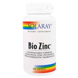 Solaray Bio Zinco 15 mg - 100 Cápsulas: Imunidade e Saúde Completa