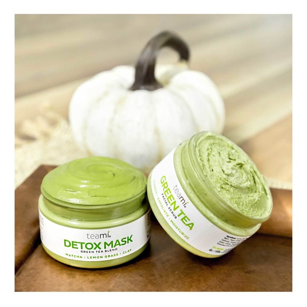 Teami Máscara Detox Facial Chá Verde Matcha 100ml - Revitalização Profunda da Pele - Imagem 3