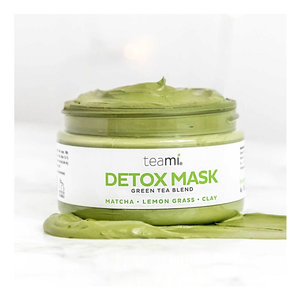 Teami Máscara Detox Facial Chá Verde Matcha 100ml - Revitalização Profunda da Pele - Imagem 4
