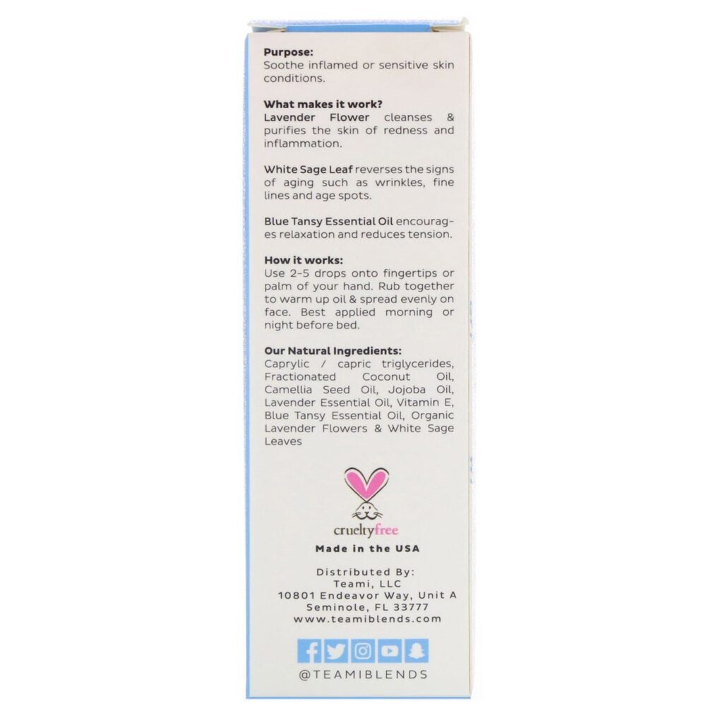 Teami Soothe - Chá com Óleo de Lavanda, Sálvia e Tansy Azul 60ml: Calma e Bem-Estar - Imagem 2