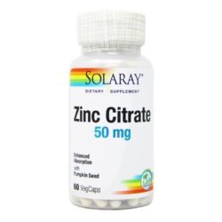 Solaray BioCitrate de Zinco 60 Cápsulas Vegetarianas: Saúde Imunológica e Bem-Estar