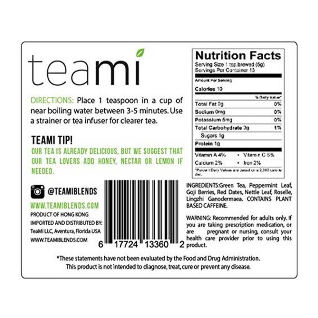 Chá Teami Profit - Mistura de Chá de Folhas Soltas - 65 g | Energia e Foco Natural - Imagem 2
