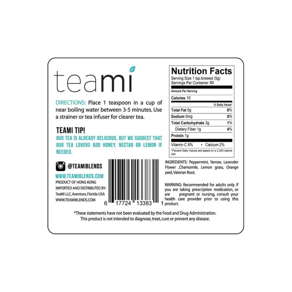 Teami Chá de Mix de Folhas Relaxantes 65g (2.3 oz) - Bem-Estar Natural - Imagem 2