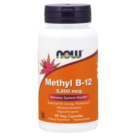 Now Foods, Metil B-12 5,000 mcg - 90 Cápsulas Vegetarianas