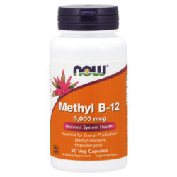 Now Foods Metil B-12 5.000 mcg - 90 Cápsulas Vegetarianas: Energia e Vitalidade para Brasileiros