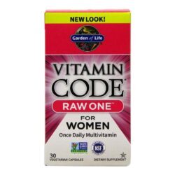 Garden of Life Vitamin Code RAW One Mulheres Multivitamínico Vegano 30 Cápsulas