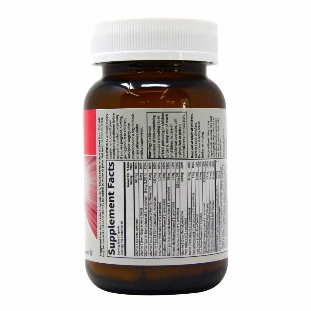 Garden of Life Vitamin Code RAW One Mulheres Multivitamínico Vegano 30 Cápsulas - Imagem 6