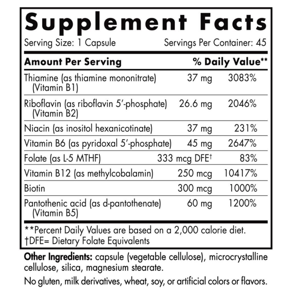 Nordic Naturals Complexo de Vitamina B 45 Cápsulas: Energia e Bem-Estar Essenciais - Imagem 4