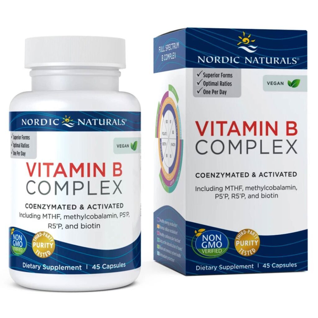 Nordic Naturals Complexo de Vitamina B 45 Cápsulas: Energia e Bem-Estar Essenciais - Imagem 5