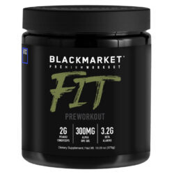 Blackmarket Fit Pre Workout Razz Azul 25 Porções - Energia e Foco Máximos
