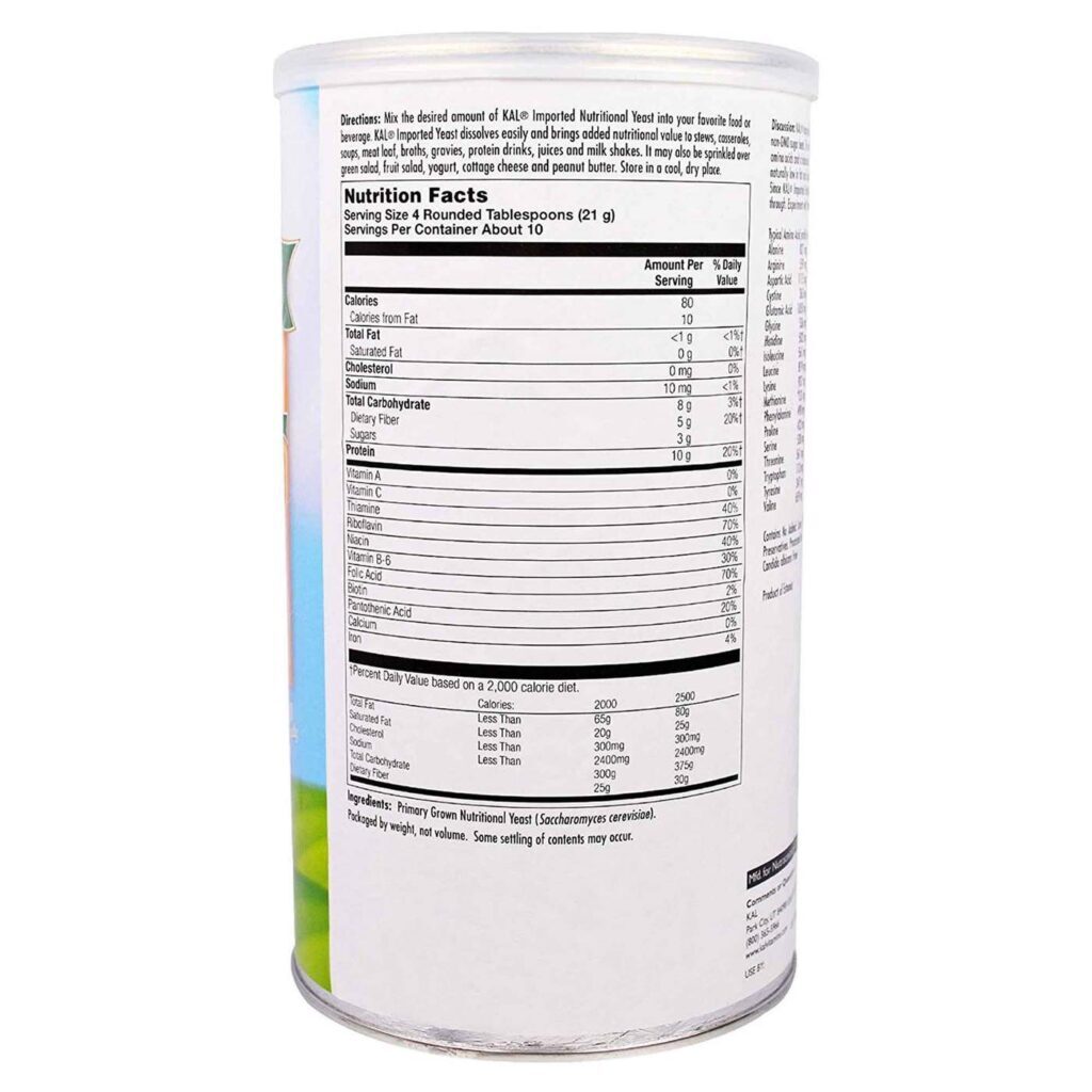 Kal Levedura Nutricional Belas Flakes 3-16 Latas - Sabor Queijo Natural - Imagem 3