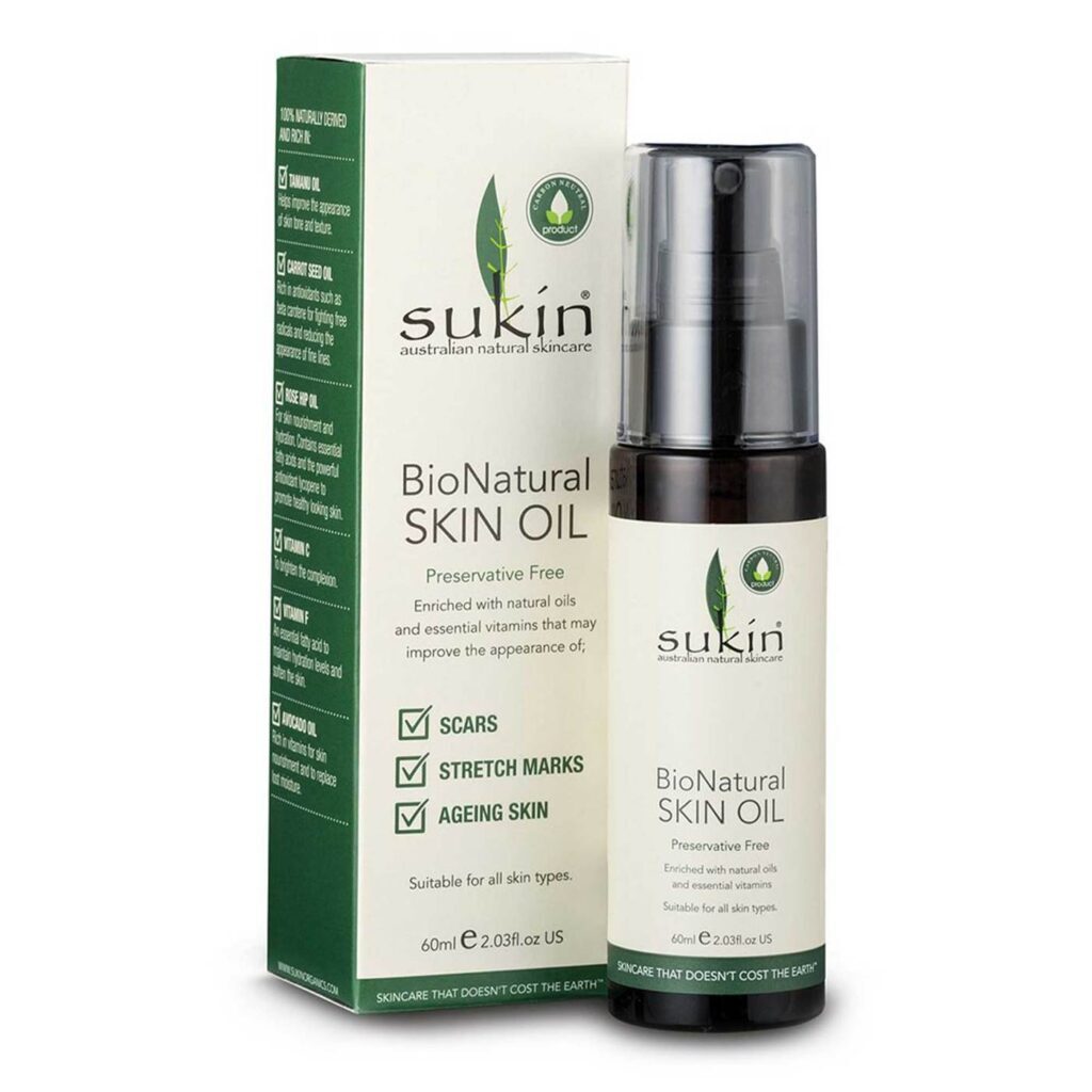 Sukin Óleo Bionatural para Pele 60ml - Nutrição Profunda e Regeneração