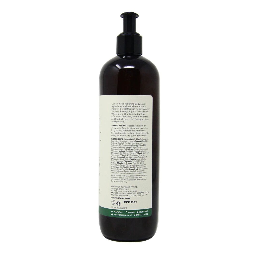 Sukin Loção Corporal Hidratante Signature 500ml - Pele Macia e Nutrita - Imagem 2