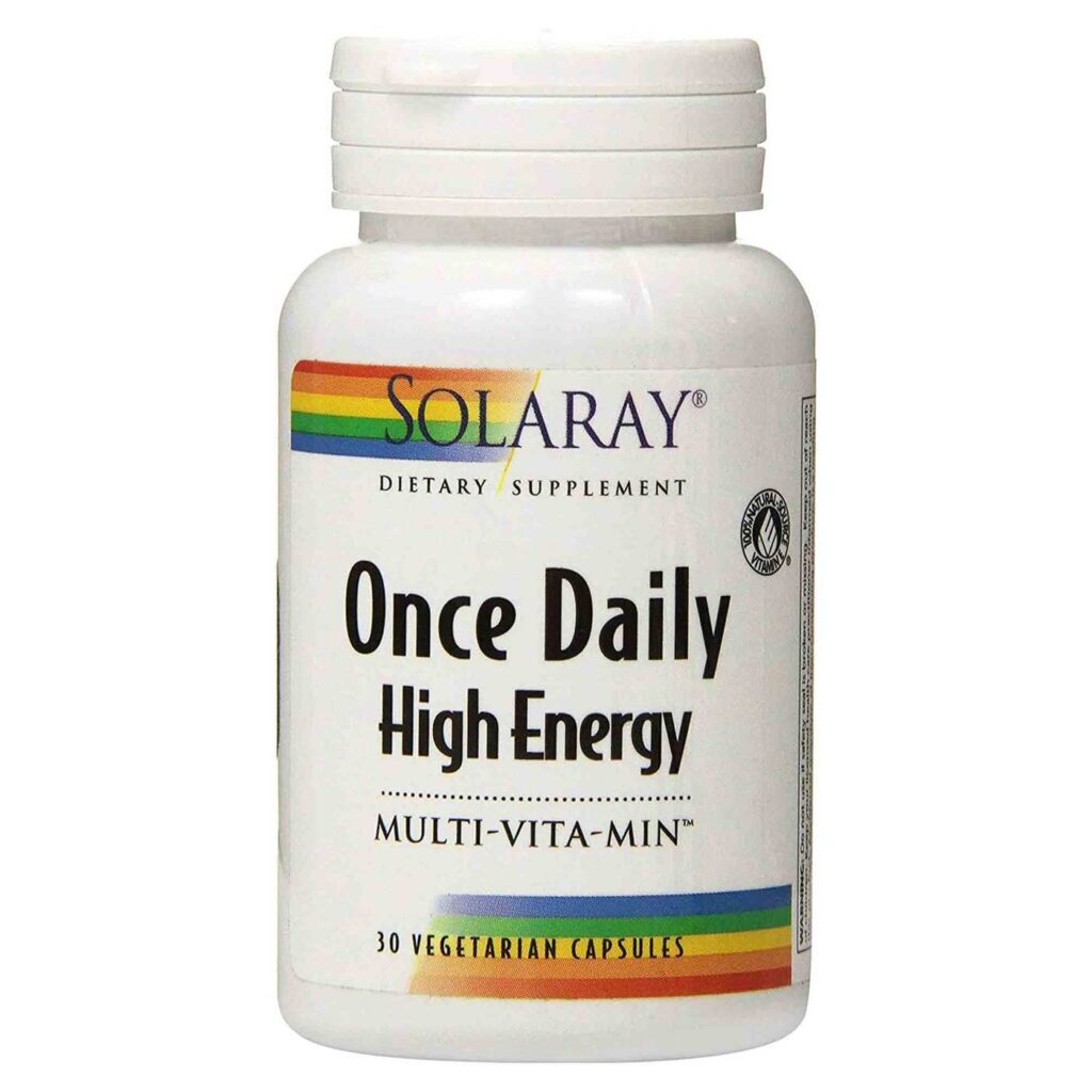 Solaray Multivitamínico Alta Energia 30 Cápsulas - Potência e Vitalidade Diária