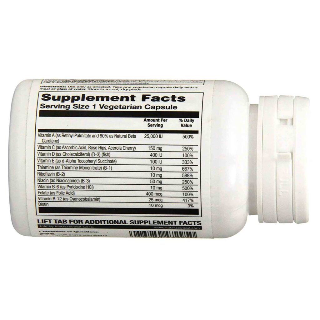 Solaray Multivitamínico Alta Energia 30 Cápsulas - Potência e Vitalidade Diária - Imagem 2