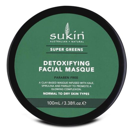 Sukin, Super Verdes Máscara Facial Detox - 100mL (3,38 fl oz)