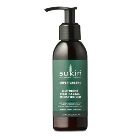 Sukin, Super Greens Hidratante Facial Rico em Nutrientes - 4.23 fl oz (125 ml)