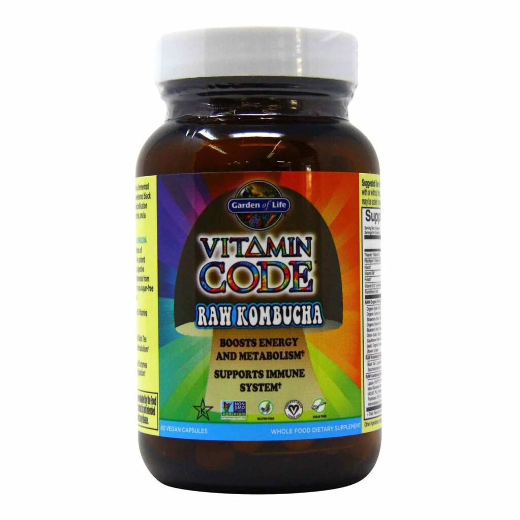 Garden of Life Vitamin Code Kombucha RAW - 60 Cápsulas para Saúde Intestinal - Imagem 5