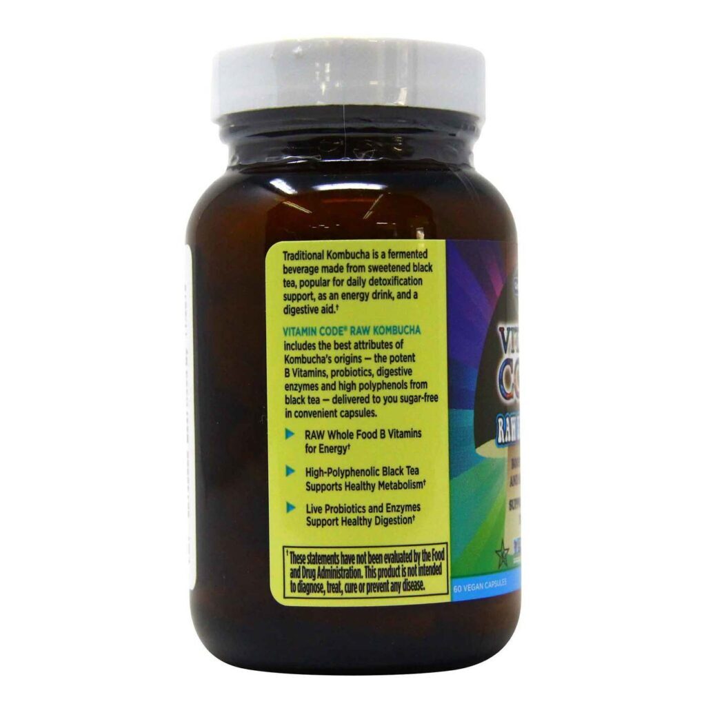 Garden of Life Vitamin Code Kombucha RAW - 60 Cápsulas para Saúde Intestinal - Imagem 8