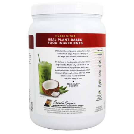 Vega, Proteína e Energia com Óleo MCT, Sabor Matcha Latte - 519 g (18,3 oz) - Image 3