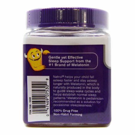 Natrol, Melatonina Kids 1 mg - Frutas Silvestres - 90 Gomas - Image 4