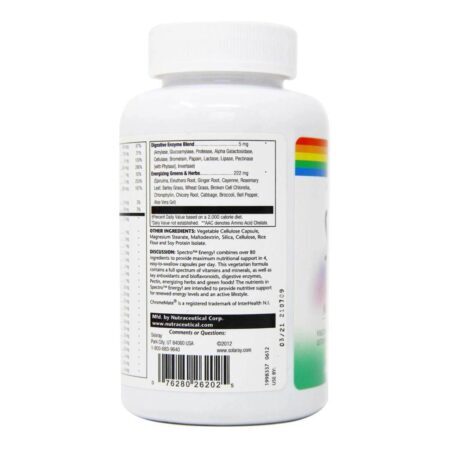Solaray Espectro Energético Multivitamínico e Mineral - 120 Cápsulas Vegetarianas - Energia e Vitalidade - Imagem 4