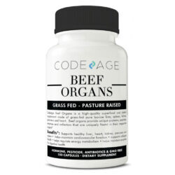 CodeAge Órgãos de Carne Bovina 180 Cápsulas - Nutrição Essencial para Vitalidade