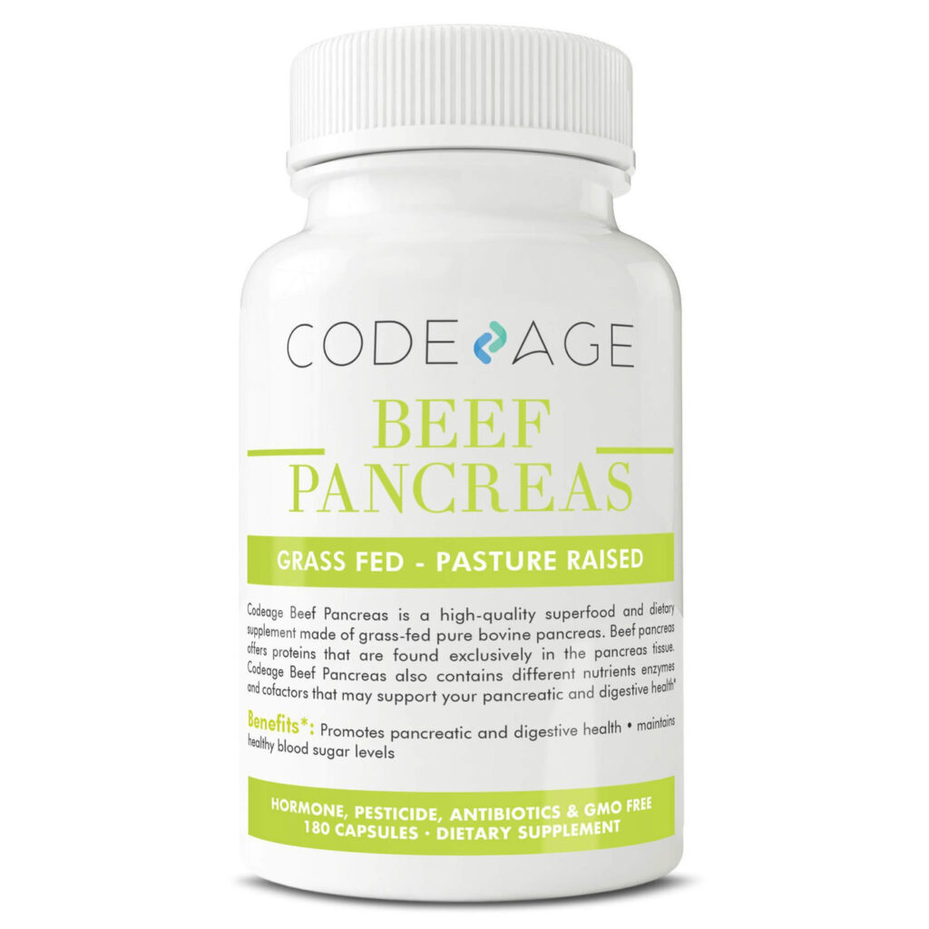 CodeAge Pâncreas de Carne 180 Cápsulas: Nutrição Essencial para Você