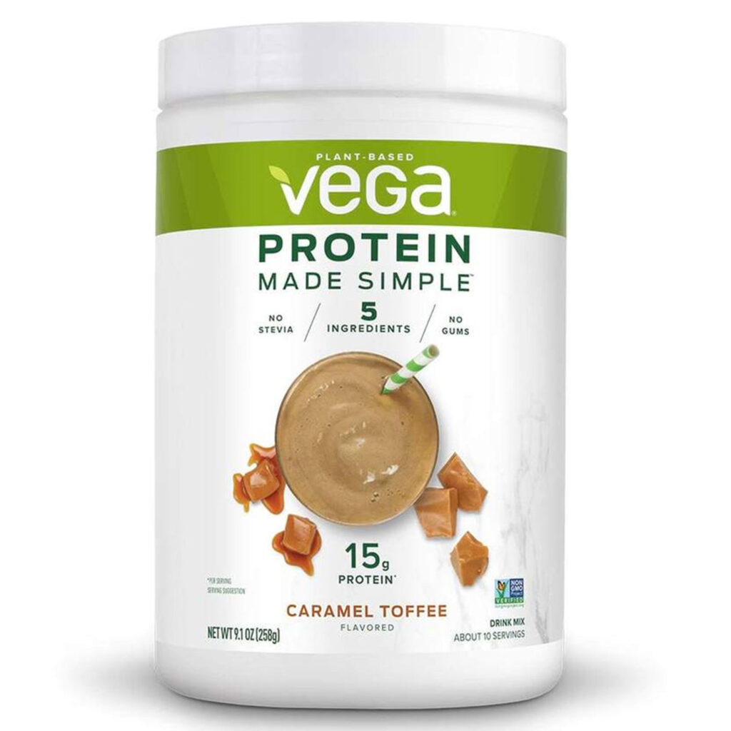 Vega Proteína Simplificada Sabor Caramelo - 258g (Substitui 9,1 oz)