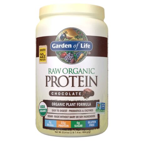 Garden of Life, Proteína Orgânica RAW, Chocolate Cacau - 664 g